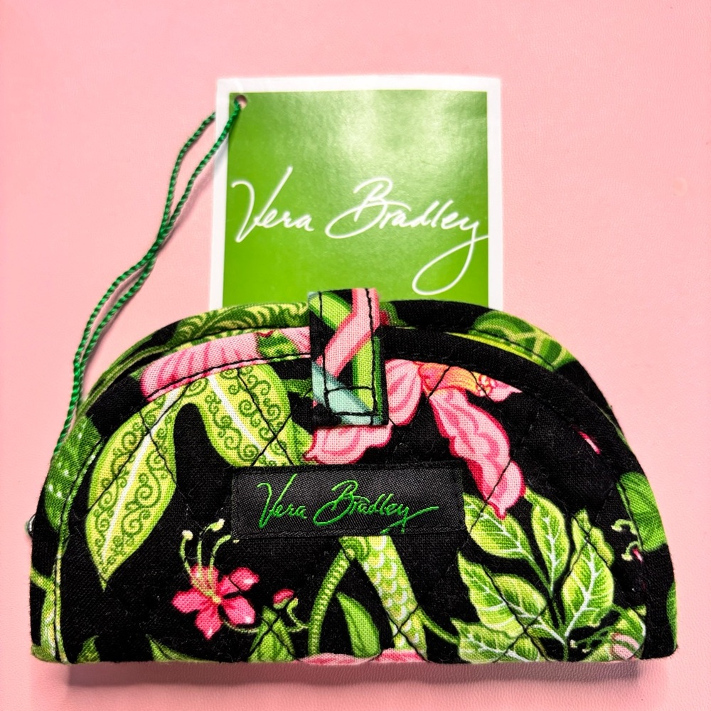 Vera Bradley Mini Jewelry Roll Retired Print Travel Jewelry Floral Quilted